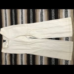 White linen INC pants